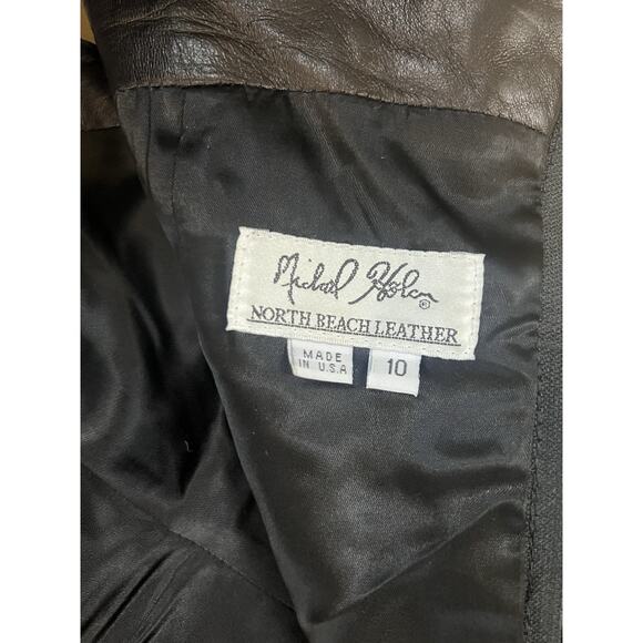 Michael Hoban For North Beach Leather Dress Size 10 - Picture 8 of 16